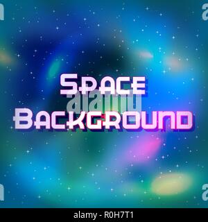 Space Background with Stars Stock Vector