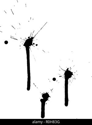 Abstract grunge blobs background. Black on white. Vector illustration. Stock Vector
