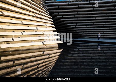 Exterior view of new V&A Museum in Dundee, Scotland, UK. Architect Kengo Kuma.