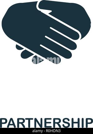 Partnership icon. Premium style design from advertising collection. UX and UI. Pixel perfect partnership icon for web design, apps, software, printing Stock Vector