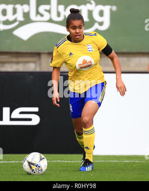 Birmingham, UK. 5th November, 2018. Birmingham City Women FC have announced that their midfielder SHANIA HAYLES has been called up for the Lionesses' U21 squad for the upcoming November training camp. Peter Lopeman/Alamy Live News Stock Photo