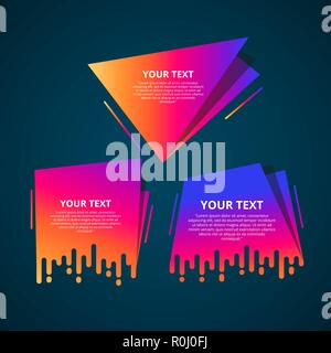 Style text templates speed origami for banner Vector Text Label Stock ...