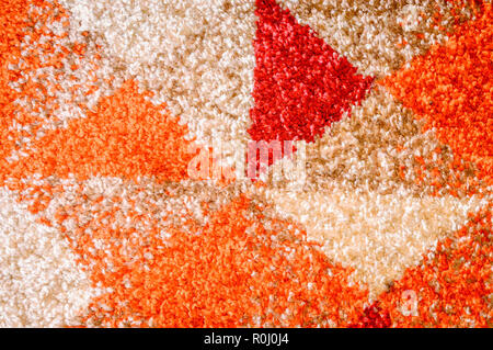 Burlap background texture. Abstract regular striped seamless pattern. Geometrical shape with hand craft decorative tribal elements in vintage vibrant  Stock Photo