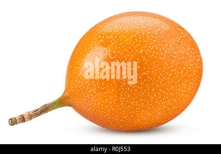 Granadilla fruit isolated on white background. Clipping Path. Full depth of field. Stock Photo