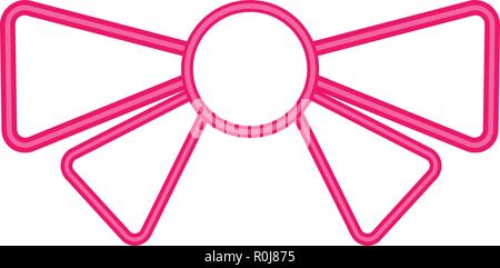 Isolated bow ribbon icon Stock Vector