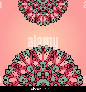 Frame for text in the Indian style. Stock Vector