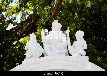 Waterfall hilltop Arulmigu Balathandayuthapani temple on Penang island in Malaysia. Sacre hinduism architecture. Stock Photo