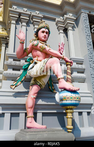 Waterfall hilltop Arulmigu Balathandayuthapani temple on Penang island in Malaysia. Sacre hinduism architecture. Stock Photo