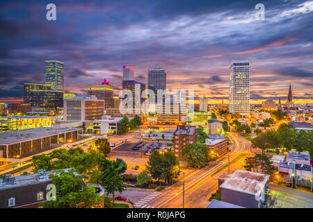 Tulsa, Oklahoma, USA skyline at twilight. Stock Photo