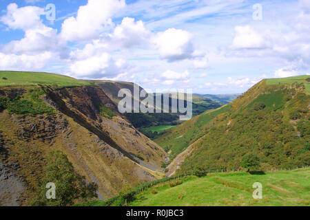 Dylife Valley / Gorge Llanbrynmair Stock Photo