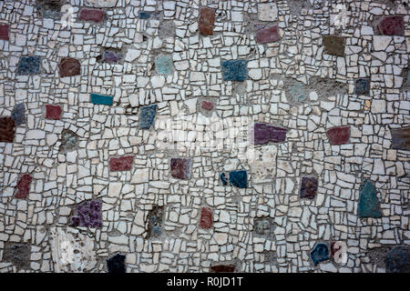 Roman Pattern made from mosaic floor and walls Stock Photo