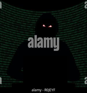 Darknet. Dark Internet. Hacker attack. Hacking system. Drop the system. Vector. Stock Vector