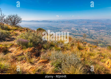 On top of the Magaliesberg mountain just outside Pretoria, South Africa Stock Photo