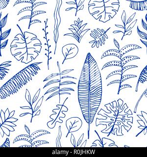 Floral seamless pattern. Vector nature bright background Stock Vector