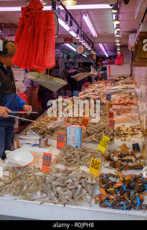 Chinese fish shop Stock Photo