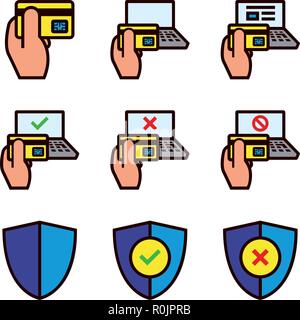 Laptop e-commerce Stock Vector