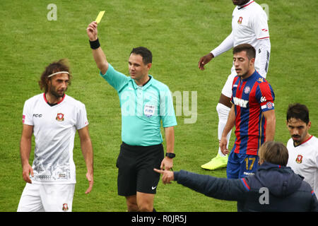 Velika Gorica, Croatia - 4th November 2018 : The first football Croatian league Hrvatski Telekom, football game between Hnk Gorica and Hajduk on Goric Stock Photo