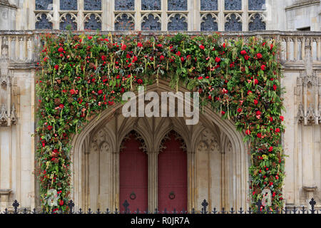 Front door, Winchester Cathedral, Hampshire, England, United Kingdom Stock Photo