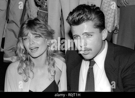 Michelle Pfeiffer Maxwell Caulfield 1982 Opening of Grease 2 Photo By Adam Scull/PHOTOlink.net Stock Photo