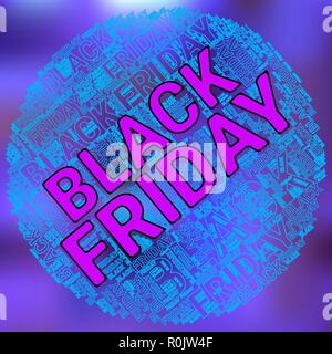 Black Friday Wordcloud. Typography concept. Text cloud. Vector illustration Stock Vector