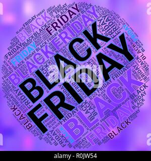 Black Friday Wordcloud. Typography concept. Text cloud. Vector illustration Stock Vector