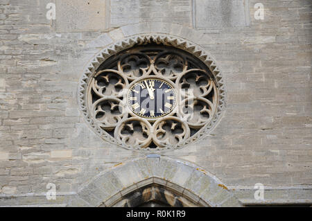 St Mary the Virgin, Higham Ferrers, Northamptonshire is an architectural gem, dating to the thirteenth century. Stock Photo