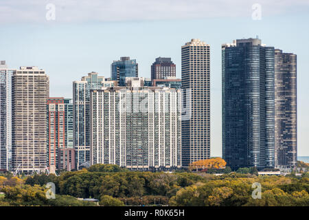 Lake Point Tower in the River North neighborhood Stock Photo