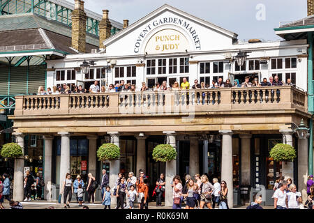London England,UK,Covent Garden,market,shopping dining entertainment,Charles Fowler,neo-classical,central hall building,outside exterior,1830,Punch & Stock Photo