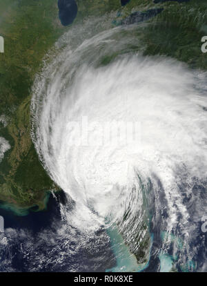 Tropical Storm Irma over southeastern United States. Stock Photo