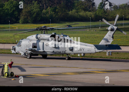 MH-60R ASW helicopter of the U.S. Navy from HSM-72. Stock Photo