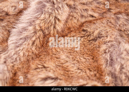 Artificial fur background closeup picture. Stock Photo