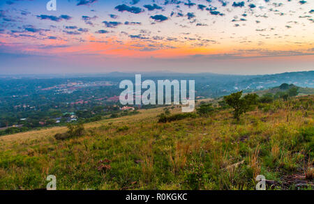 Overlooking Pretoria from Klapperkop fort, Pretoria, South Africa Stock Photo