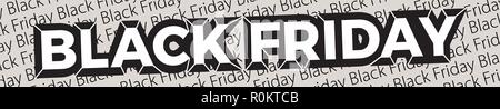 Black Friday banner. Vector banner for shops, web.  Vector Illustration EPS10 Stock Vector