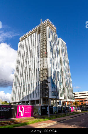 New building construction at MediaCityUK, Salford Quays, Manchester Stock Photo