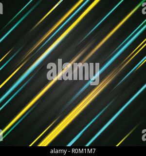 Abstract bright diagonal glowing stripes vector background Stock Vector