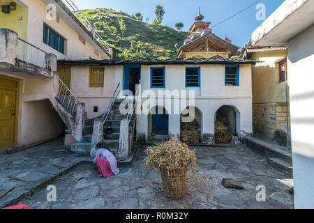 Village in Jaunsar-Bawar, Uttrakhand, India Stock Photo