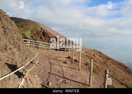 Mount Vesuvius from the Summit Stock Photo