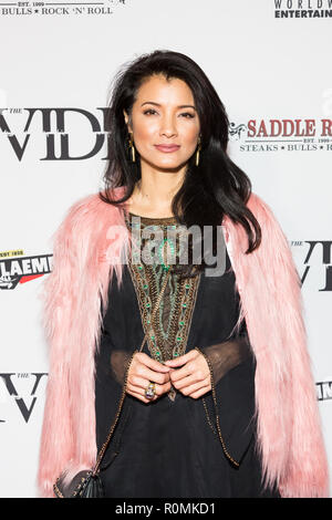 Los Angeles, USA. 05th November, 2018. Kelly Hu attends Los Angeles premiere of 'The Divide' movie in Laemmle Ahrya Fine Arts Theater in Beverly Hills on November 5, 2018. Credit: Vladimir Yazev/Alamy Live News. Stock Photo