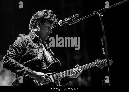 Saul Hernadez guitarrista y vocalista de la banda de rock Caifanes en el festival Tecate Sonoro 2018. Stock Photo