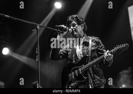 Saul Hernadez guitarrista y vocalista de la banda de rock Caifanes en el festival Tecate Sonoro 2018. Stock Photo