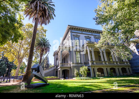 September 23, 2018 Sacramento / CA / USA - One of the old buildings old Crocker Art museum in downtown Sacramento Stock Photo