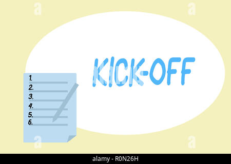 Handwriting Text Kick Off Meeting. Concept Meaning Getting Fired from Your  Team Private Talking about Company Gearshaped Stock Illustration -  Illustration of project, launch: 167019176