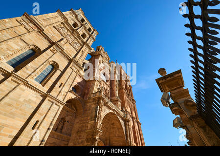 Cathedral, Astorga, Via de la Plata (Silver Route), Leon province, Castilla-Leon, Way of St James, Spain, Europe Stock Photo