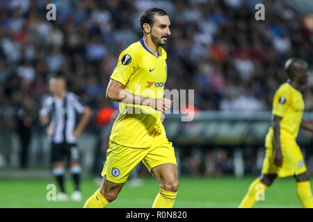 Thessaloniki, Greece - Sept 20, 2018: Player of Chelsea Davide Zappacosta in action during the UEFA Europa League between PAOK vs FC Chelsea played at Stock Photo