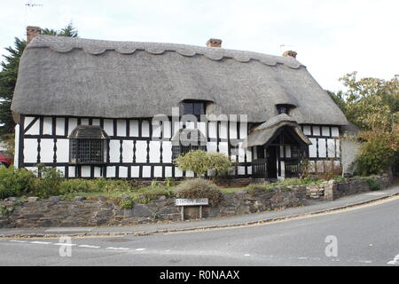 Cropston thatched cottage Stock Photo