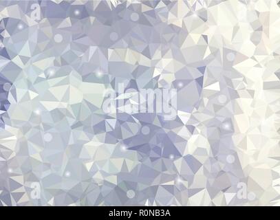 Abstract geometric background with polygons. Molecule and communication background. Vector illustration. Blue and lilac colors Stock Vector