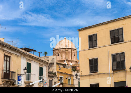 Architectural details. Ortigia. Small island which is the historical centre of the city of Syracuse, Sicily. Italy. Stock Photo