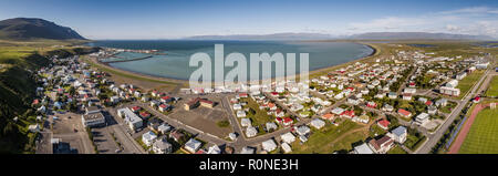 Saudarkrokur Town, Skagafjordur, Northern Iceland Stock Photo