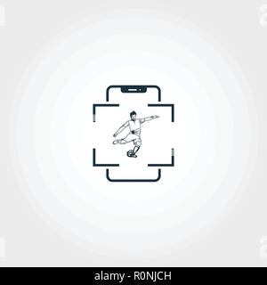 Augmented Reality Sport creative icon. Premium style design from visual device icons collection. Simple augmented reality sport icon for web design an Stock Vector