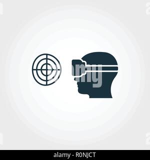 Virtual Reality Game creative icon. Premium style design from visual device icons collection. Simple virtual reality game icon for web design and prin Stock Vector